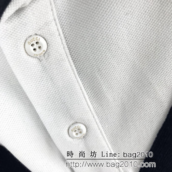 GUCCI古馳 19早春新款 官網同步 NY系列  絲光珠地棉Polo衫 男女同款 ydi1732